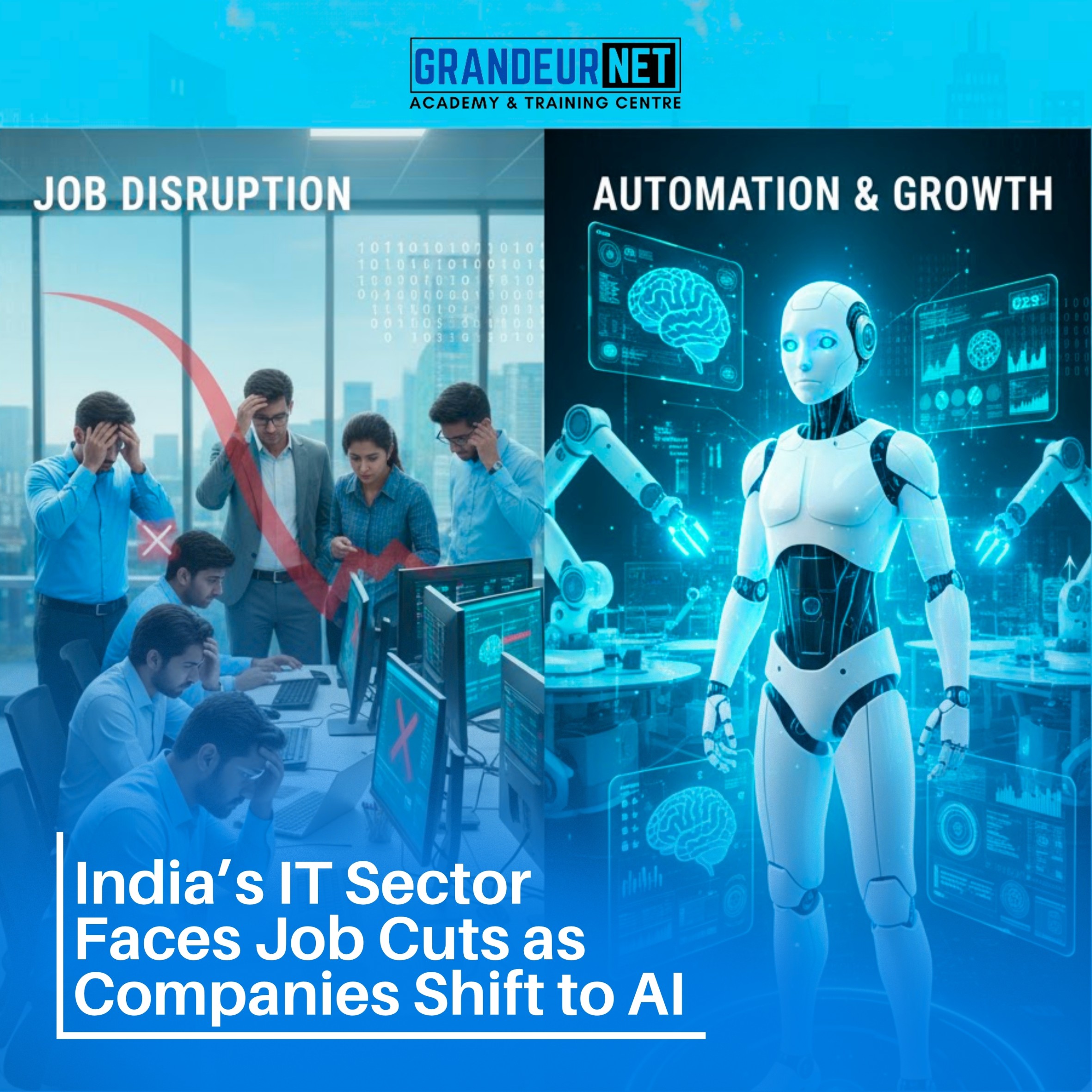 India’s IT Sector Faces Job Cuts as Companies Shift to AI